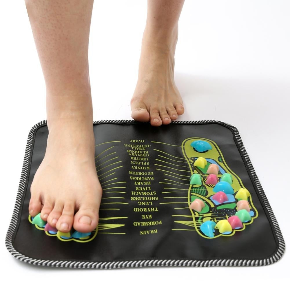 Cobblestone acupressure foot massage mat for reflexology