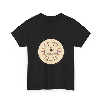 Certified Pumpkin Spice Menace Retro Halloween T-Shirt