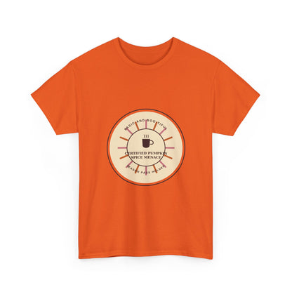Certified Pumpkin Spice Menace Retro Halloween T-Shirt