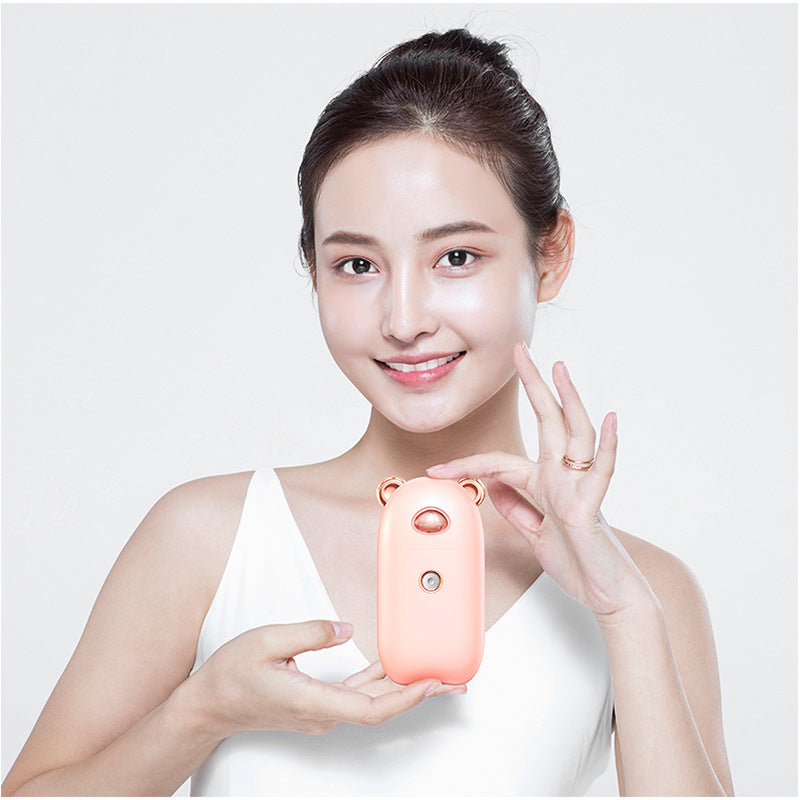 Portable Nano Facial Steamer & Skin Hydrator - USB Rechargeable