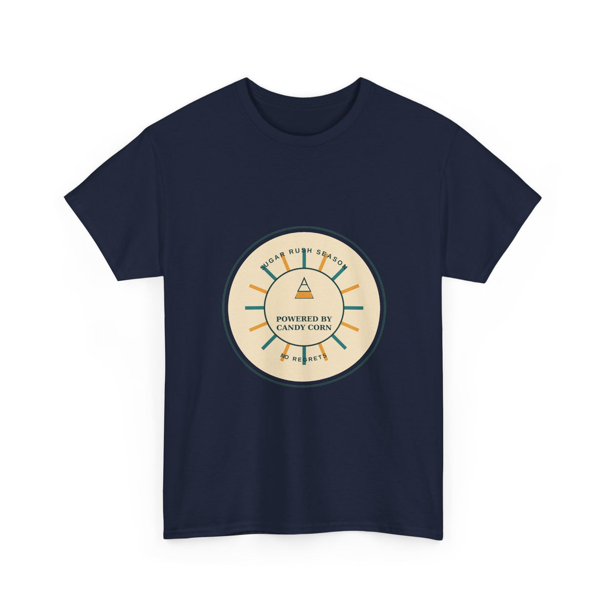 Powered By Candy Corn Retro Halloween T-Shirt