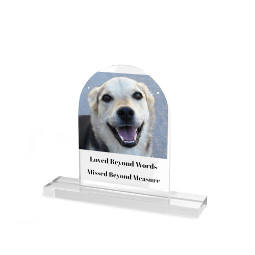 Acrylic Table sign, Dome Shape