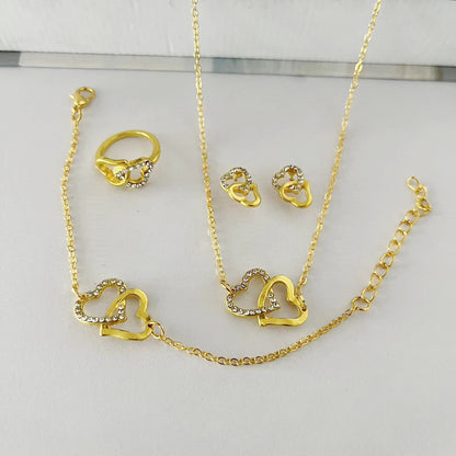 5-Piece Butterfly Jewelry Set for Women – Necklace, Earrings, Ring, Bracelet