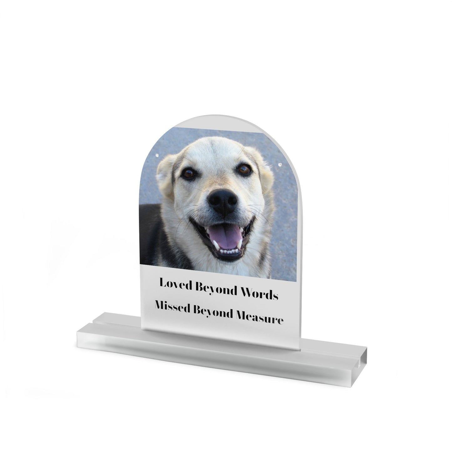 Acrylic Table sign, Dome Shape