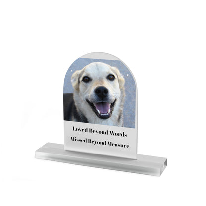 Acrylic Table sign, Dome Shape