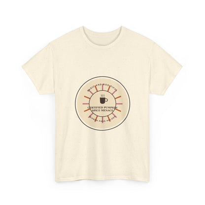 Certified Pumpkin Spice Menace Retro Halloween T-Shirt