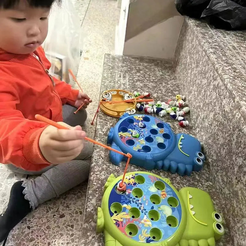 Dinosaur Magnetic Fishing Toy Set — Fun Kids Gift for Boys and Girls