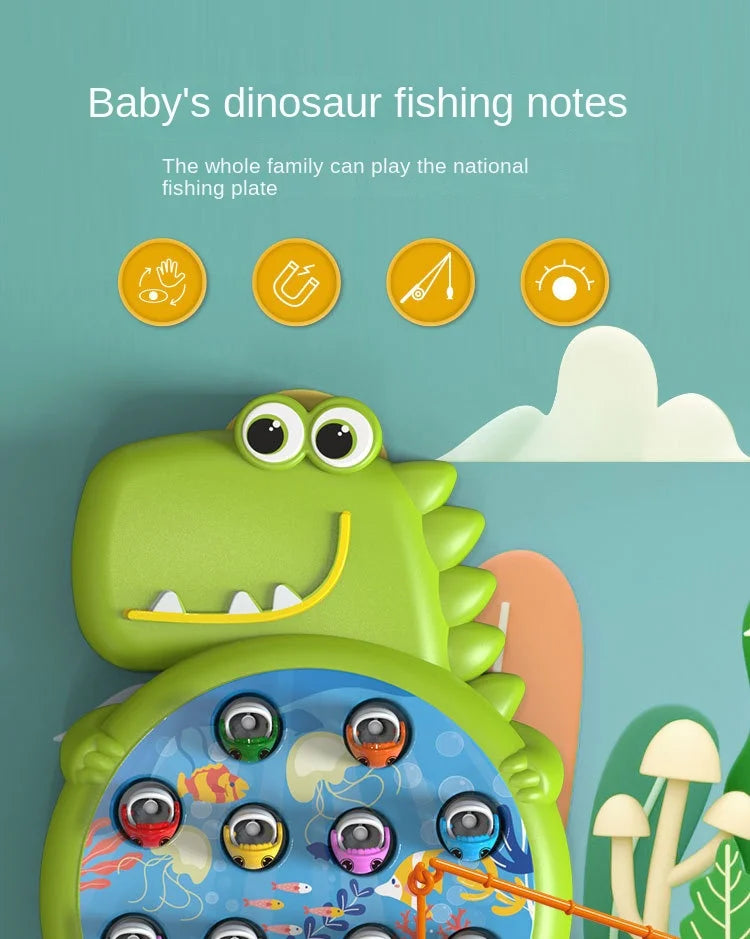 Dinosaur Magnetic Fishing Toy Set